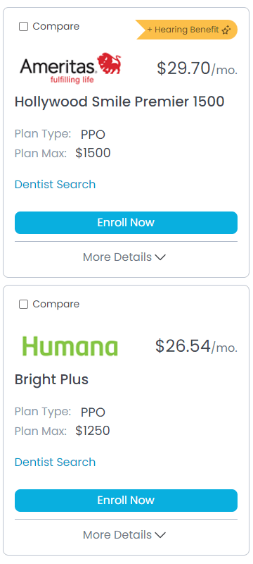 dental plan benefits and cost summary