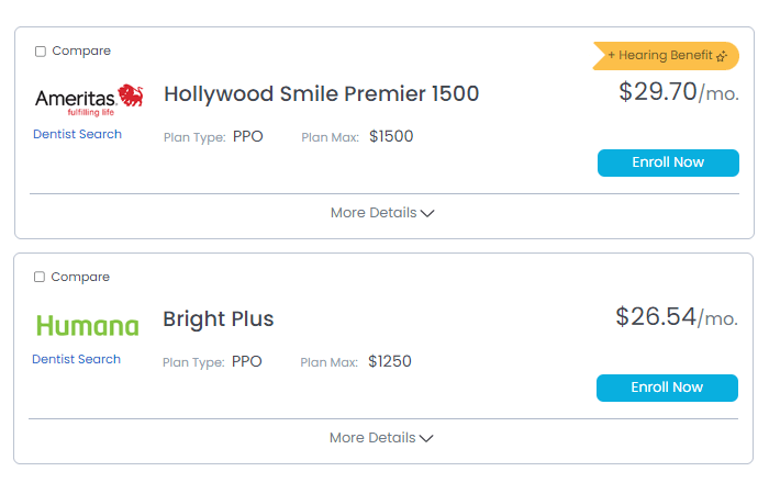 dental plan benefits and cost summary